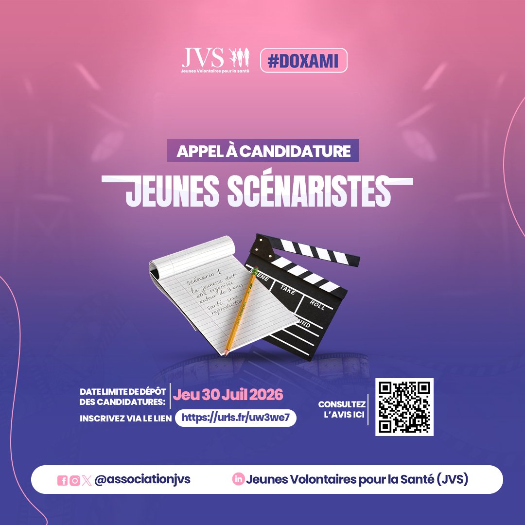 Appel à candidature jeunes scénaristes JVS